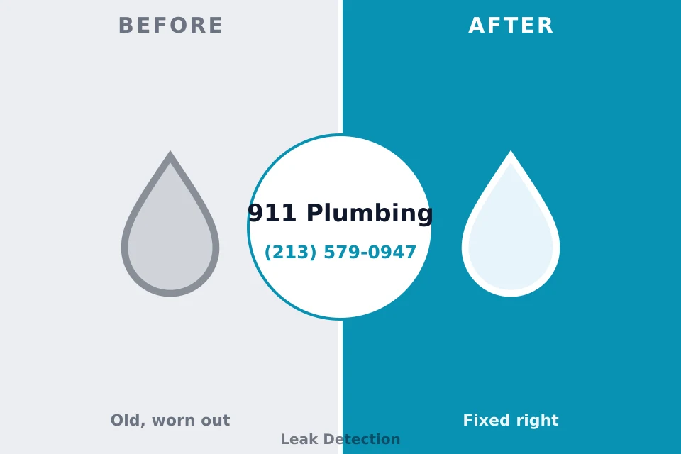 Before and after: plumbing repair Heflin, AL